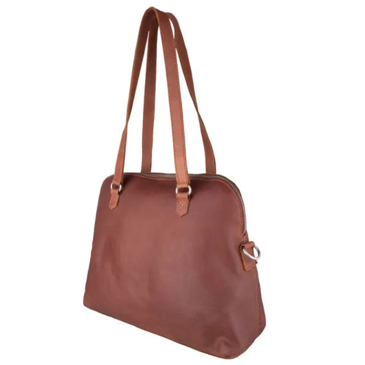 Schoudertassen|Handtassen>Cowboysbag Shoulderbag Winwick cognac