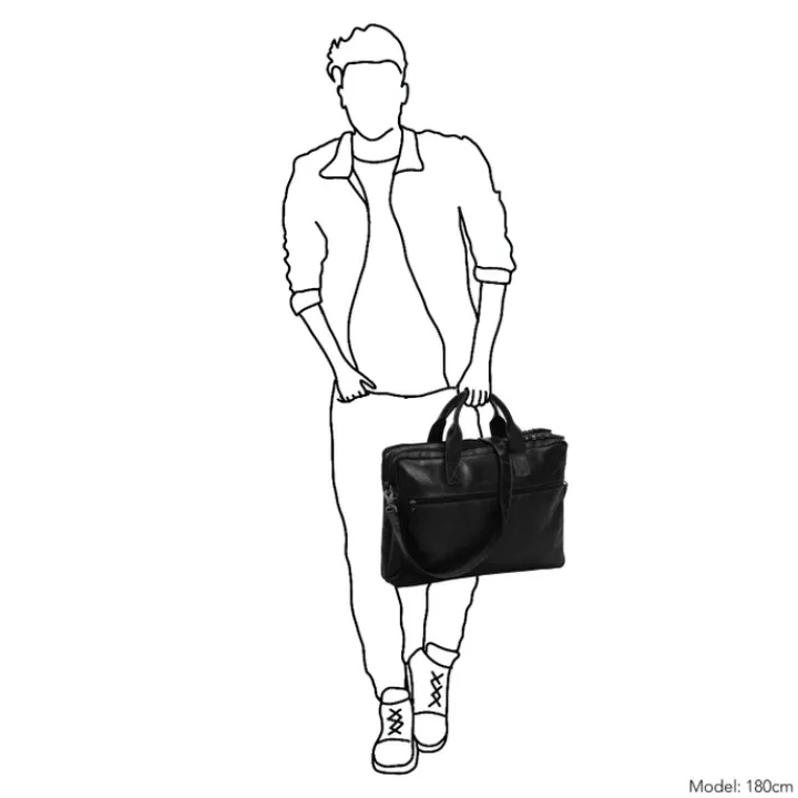 Herentassen|15.6 Inch Laptoptassen>Daniel Ray Armidale Laptopbag black