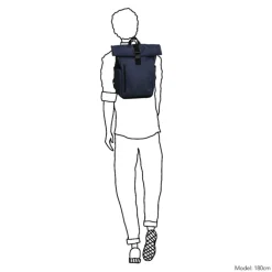 Schoolrugzak|Daypack>Daniel Ray Griffith Rolltop Backpack L navy
