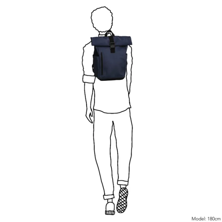 Schoolrugzak|Daypack>Daniel Ray Griffith Rolltop Backpack L navy