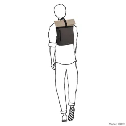 Kleine Rugzakken|Heren Rugzakken>Daniel Ray Hampton Waterproof Rolltop Backpack 15" darkgrey
