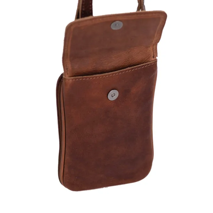 Telefoontasjes|Damestassen>Daniel Ray Lakeland Phonebag cognac