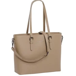 Shoppers|Schoudertassen>Daniel Ray Lithgow Laptop Shopper beige