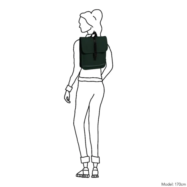 Mini Rugzakken|Kleine Rugzakken>Daniel Ray Pasedena Waterproof Backpack dark green