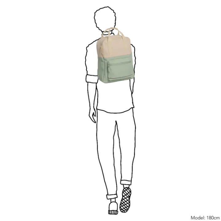 Kleine Rugzakken|Heren Rugzakken>Daniel Ray Providenc Water-Repellent Backpack mint/beige