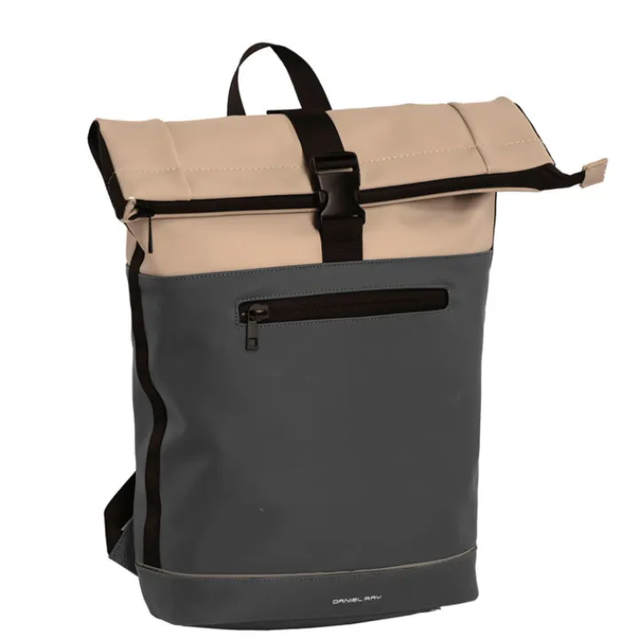 Kleine Rugzakken|15.6 Inch Laptoptassen>Daniel Ray Rockhampton Rolltop Backpack L dark grey-khaki