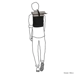 Kleine Rugzakken|15.6 Inch Laptoptassen>Daniel Ray Rockhampton Rolltop Backpack L black-light grey
