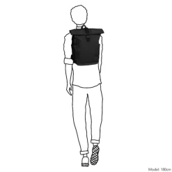 Daypack|15.6 Inch Laptoptassen>Daniel Ray Wangaratta Rolltop Backpack XL black