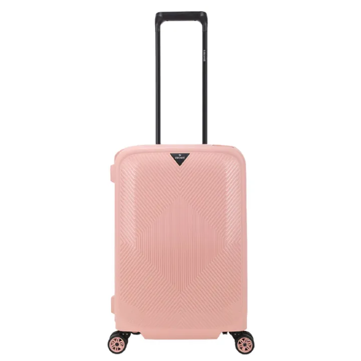 Handbagage Trolleys|Transavia Trolleys>Decent Axiss-Fix 4 Wiel Cabin Trolley 55 licht roze