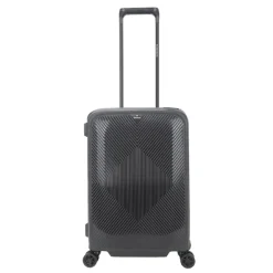 Transavia Trolleys|Handbagage Trolleys>Decent Axiss-Fix 4 Wiel Cabin Trolley 55 zwart