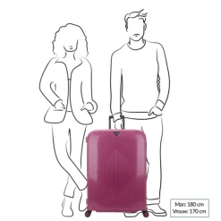 Harde Koffers|Reiskoffers>Decent Axiss-Fix 4 Wiel Trolley 78 lavendel