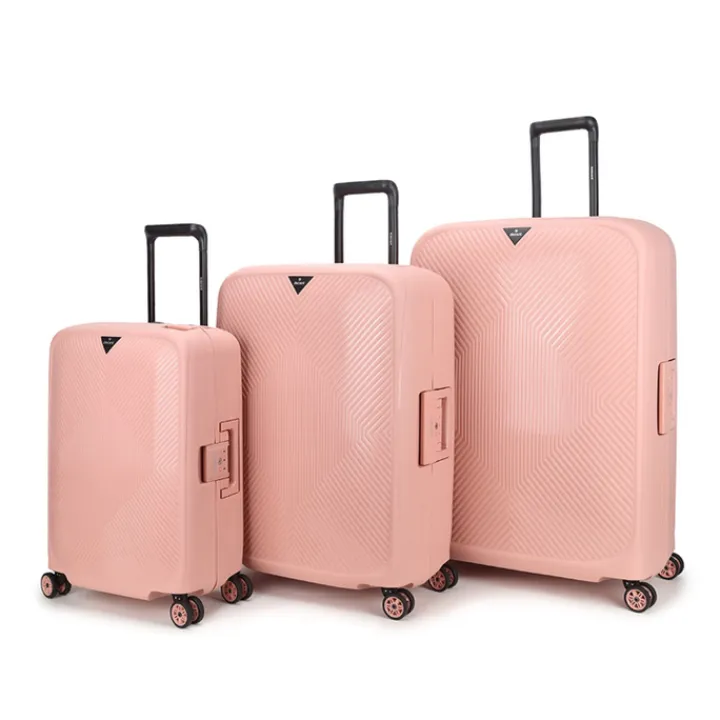 Reistrolleys|Reiskoffers>Decent Axiss-Fix 4 Wiel Trolley 78 licht roze