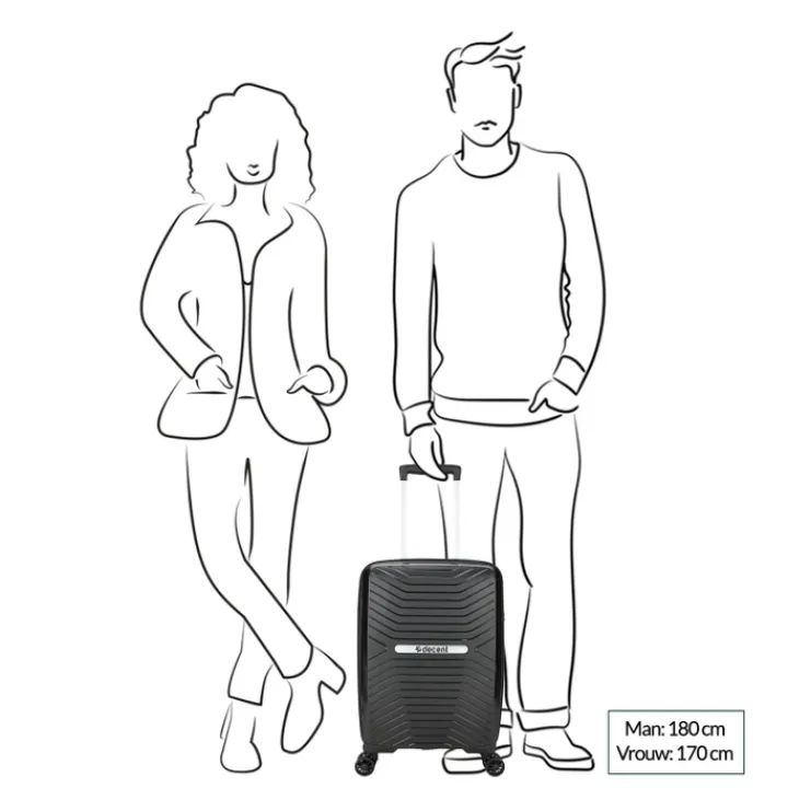 Klm Trolleys|Handbagage Trolleys>Decent Cross-One Cabin Trolley 55/35 petrol