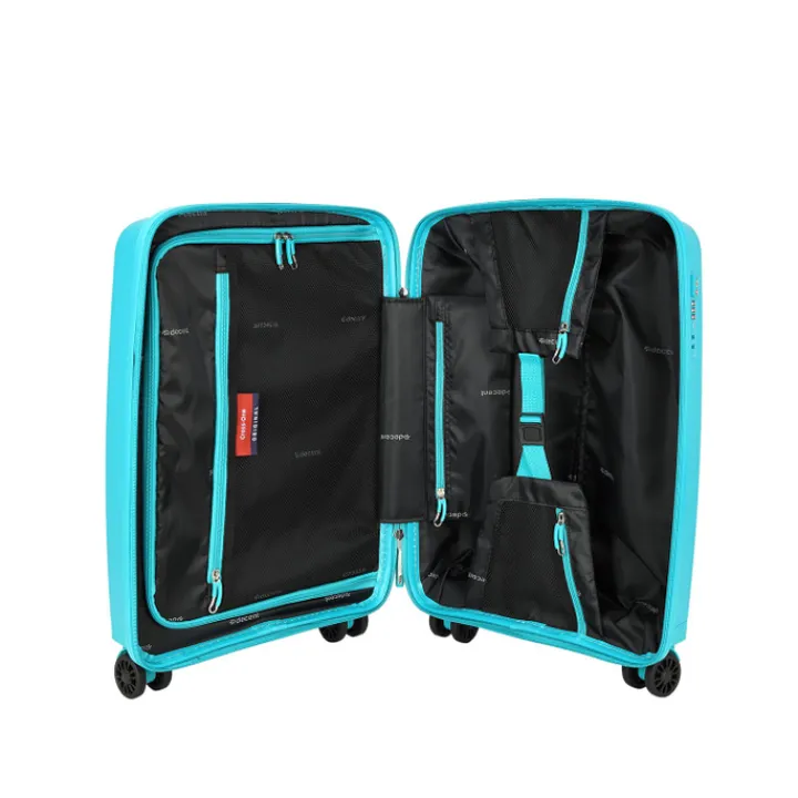 Transavia Trolleys|Klm Trolleys>Decent Cross-One Cabin Trolley 55/35 light blue