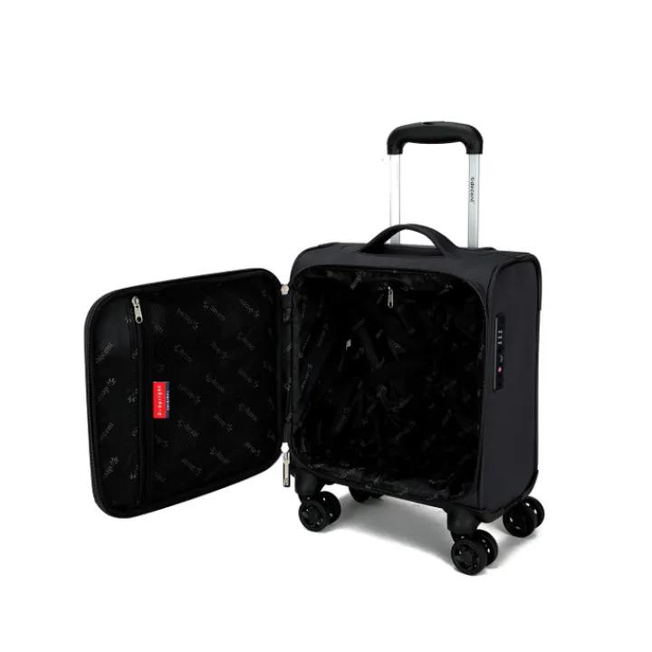Handbagage Trolleys|Reistrolleys>Decent D-Upright Underseater Trolley 42cm black