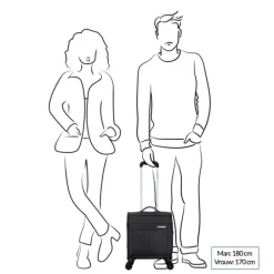 Handbagage Trolleys|Reistrolleys>Decent D-Upright Underseater Trolley 42cm dark blue