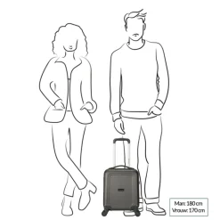 Handbagage Trolleys|Reistrolleys>Decent Maxi Air Underseater Trolley 42 anthracite