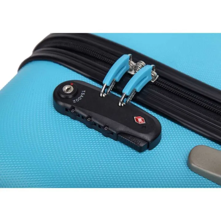 Harde Koffers|Reiskoffers>Decent Neon-Fix Trolley 76 blauw