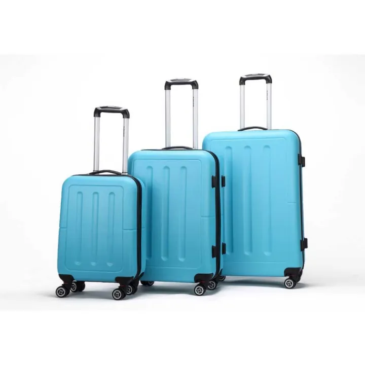 Harde Koffers|Reiskoffers>Decent Neon-Fix Trolley 76 blauw