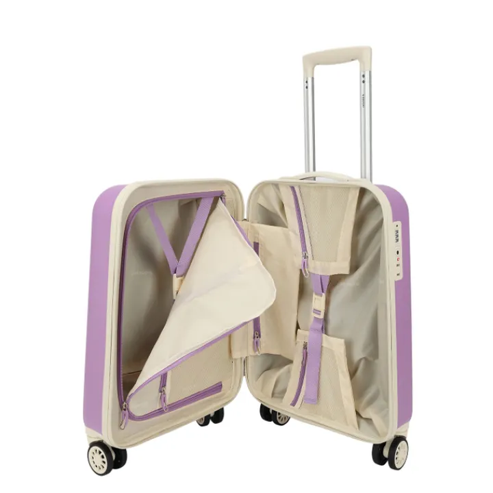 Transavia Trolleys|Klm Trolleys>Decent Star-Maxx Handbagage Trolley 55 lila