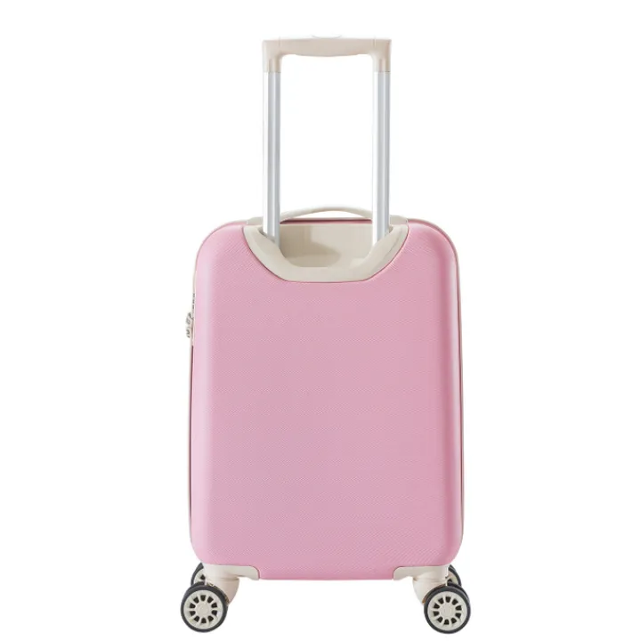 Transavia Trolleys|Klm Trolleys>Decent Star-Maxx Handbagage Trolley 55 pastel roze