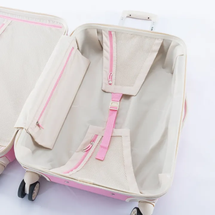Transavia Trolleys|Klm Trolleys>Decent Star-Maxx Handbagage Trolley 55 pastel roze