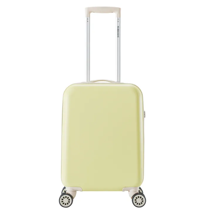 Transavia Trolleys|Klm Trolleys>Decent Star-Maxx Handbagage Trolley 55 pastel geel