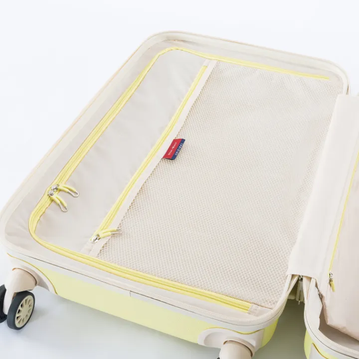Transavia Trolleys|Klm Trolleys>Decent Star-Maxx Handbagage Trolley 55 pastel geel