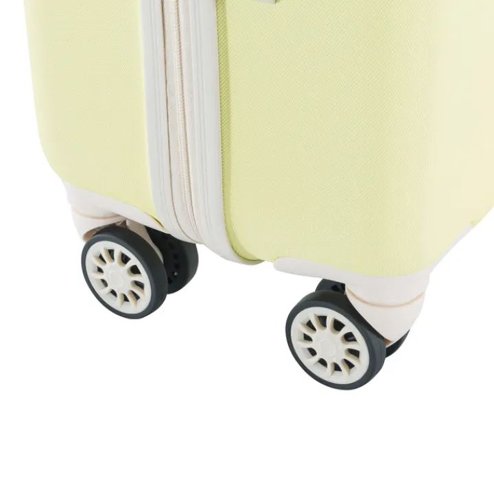 Transavia Trolleys|Klm Trolleys>Decent Star-Maxx Handbagage Trolley 55 pastel geel