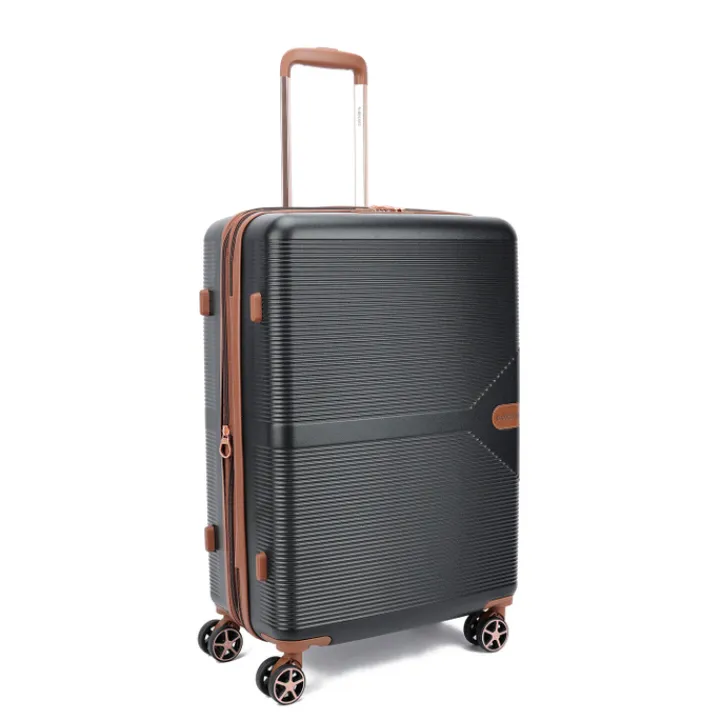 Reistrolleys|Reiskoffers>Decent Stella Trolley 67 Expandable black