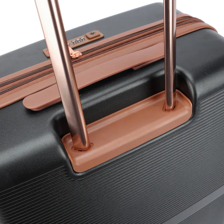 Reistrolleys|Reiskoffers>Decent Stella Trolley 67 Expandable black