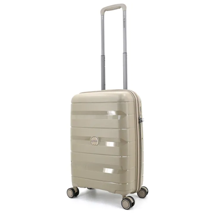 Transavia Trolleys|Handbagage Trolleys>Decent Straight-Line Cabin Spinner champagne