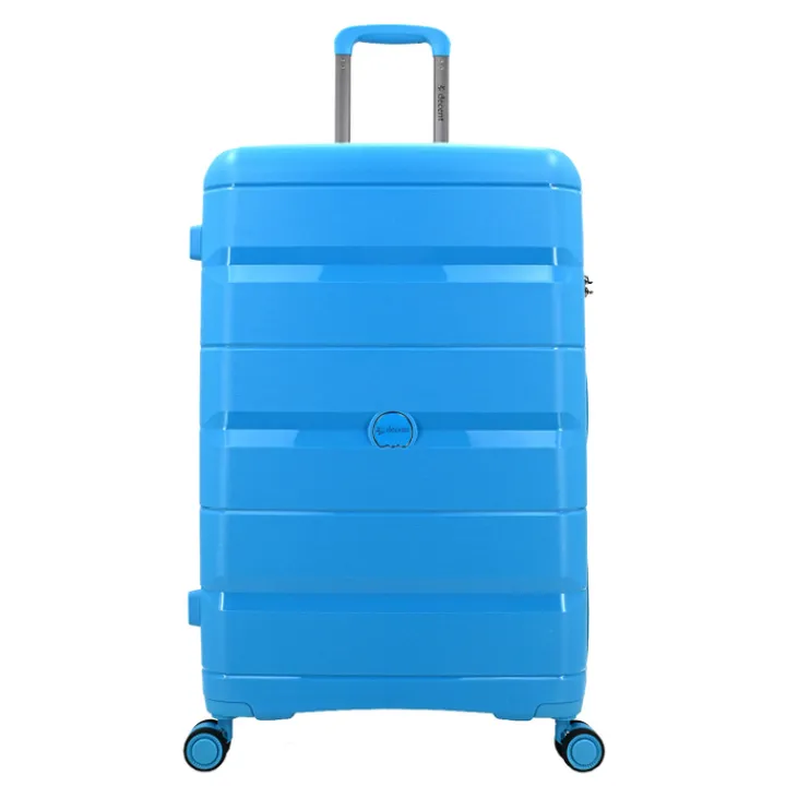 Reistrolleys|Reiskoffers>Decent Straight-Line Large Trolley petrol blue