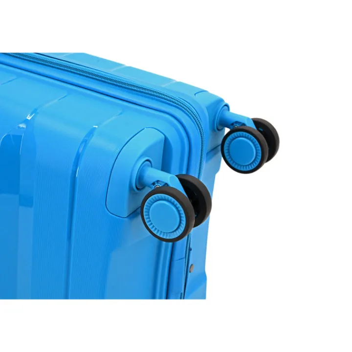 Reistrolleys|Reiskoffers>Decent Straight-Line Large Trolley petrol blue