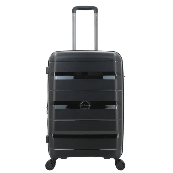 Reistrolleys|Reiskoffers>Decent Straight-Line Medium Trolley black