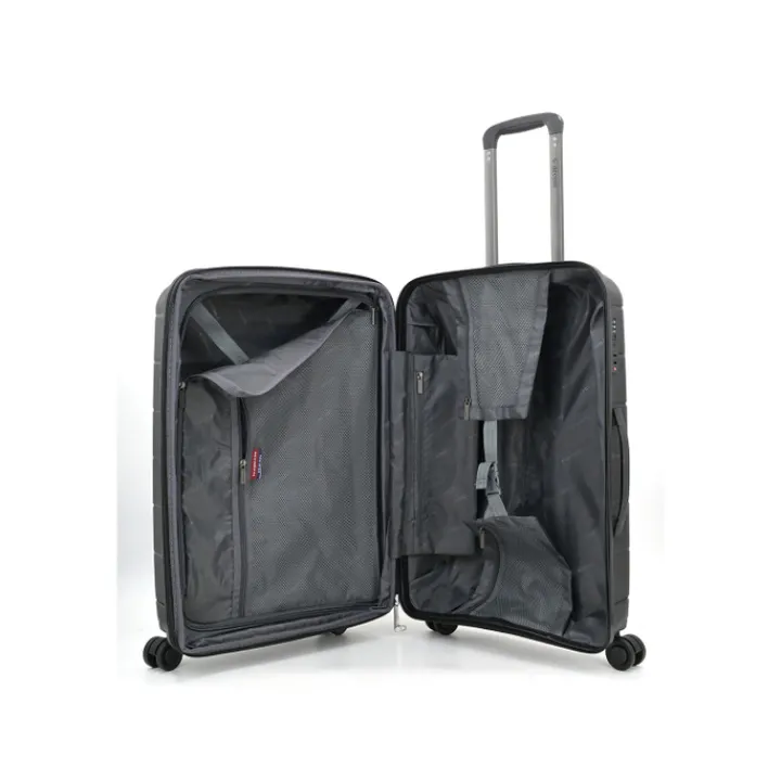 Reistrolleys|Reiskoffers>Decent Straight-Line Medium Trolley black