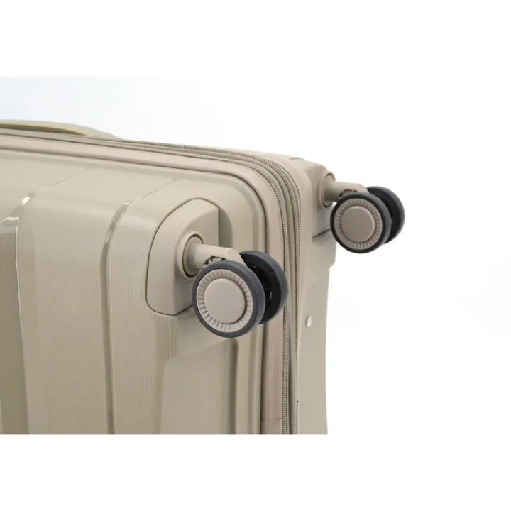 Reistrolleys|Reiskoffers>Decent Straight-Line Medium Trolley champagne