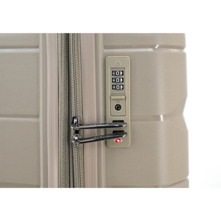 Reistrolleys|Reiskoffers>Decent Straight-Line Medium Trolley champagne