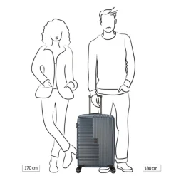 Harde Koffers|Reiskoffers>Decent Tourister Medium Trolley 66 grey