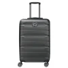 Reistrolleys|Reiskoffers>Delsey Air Armour 4 Wheel Medium Trolley 68 Expandable black