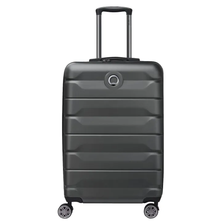 Reistrolleys|Reiskoffers>Delsey Air Armour 4 Wheel Medium Trolley 68 Expandable black