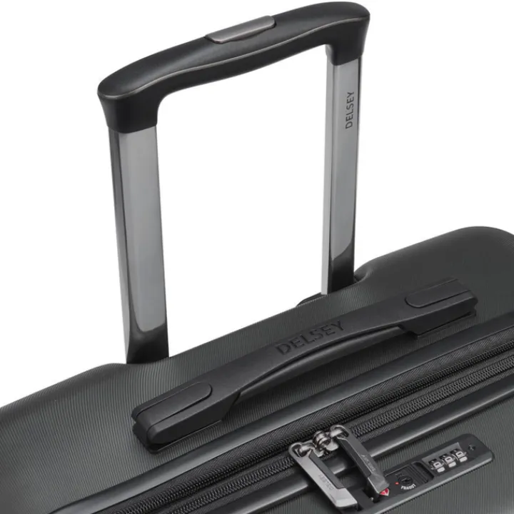 Reistrolleys|Reiskoffers>Delsey Air Armour 4 Wheel Medium Trolley 68 Expandable black