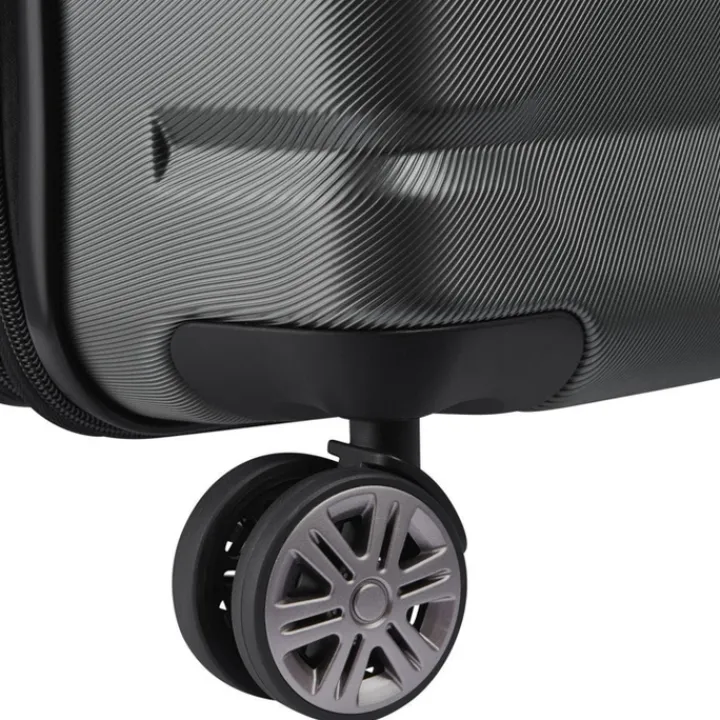 Reistrolleys|Reiskoffers>Delsey Air Armour 4 Wheel Medium Trolley 68 Expandable black