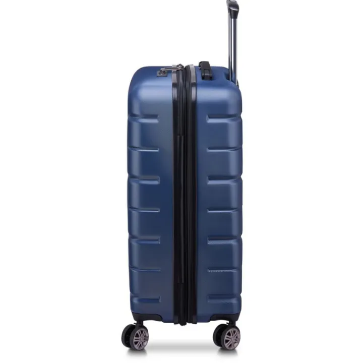Reistrolleys|Reiskoffers>Delsey Air Armour 4 Wheel Medium Trolley 68 Expandable night blue