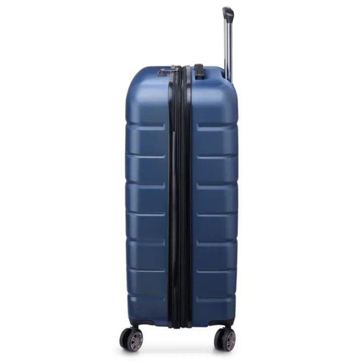 Reistrolleys|Reiskoffers>Delsey Air Armour 4 Wheel Large Trolley 77 Expandable night blue