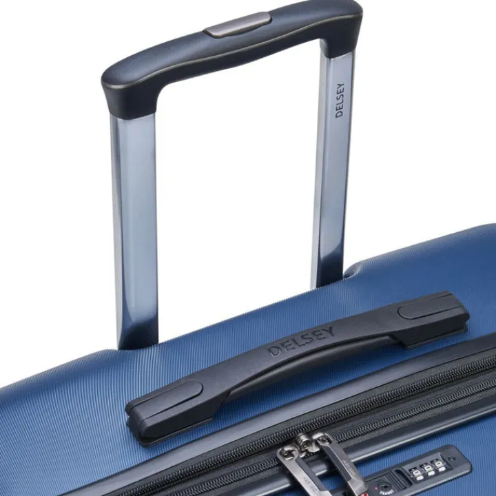 Reistrolleys|Reiskoffers>Delsey Air Armour 4 Wheel Large Trolley 77 Expandable night blue