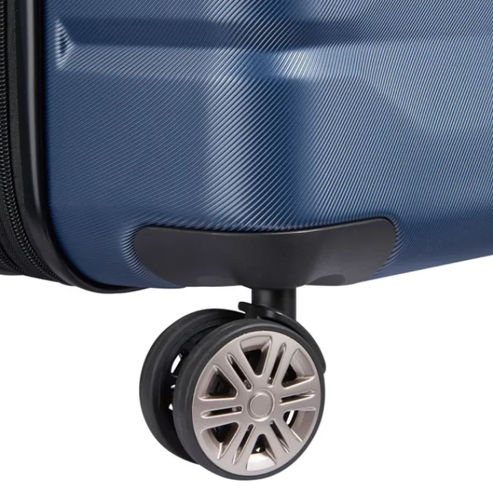 Reistrolleys|Reiskoffers>Delsey Air Armour 4 Wheel Large Trolley 77 Expandable night blue