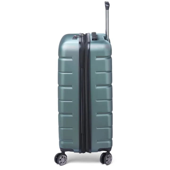 Reistrolleys|Reiskoffers>Delsey Air Armour 4 Wheel Medium Trolley 68 Expandable light green
