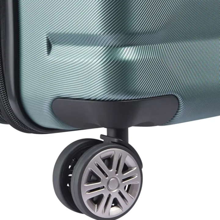 Reistrolleys|Reiskoffers>Delsey Air Armour 4 Wheel Medium Trolley 68 Expandable light green