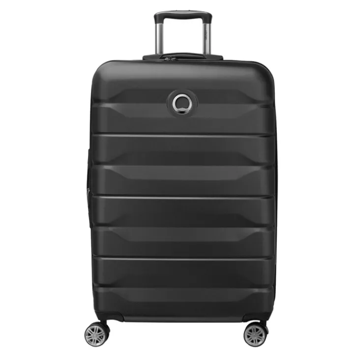 Reistrolleys|Reiskoffers>Delsey Air Armour 4 Wheel Large Trolley 77 Expandable black